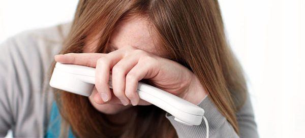 Woman worried about debt collection